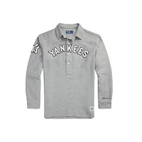 Men's Polo Ralph Lauren  Heather Gray New York Yankees Fielder Long Sleeve