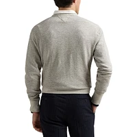 Men's Polo Ralph Lauren  Heather Gray New York Yankees Pullover Sweatshirt