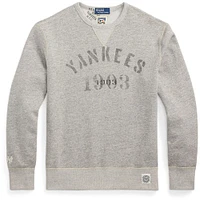 Men's Polo Ralph Lauren  Heather Gray New York Yankees Pullover Sweatshirt