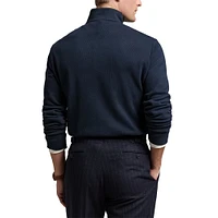 Men's Polo Ralph Lauren  Navy New York Yankees Estate Quarter-Zip Sweatshirt