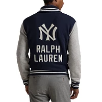 Men's Polo Ralph Lauren  Navy New York Yankees Full-Snap Varsity Jacket