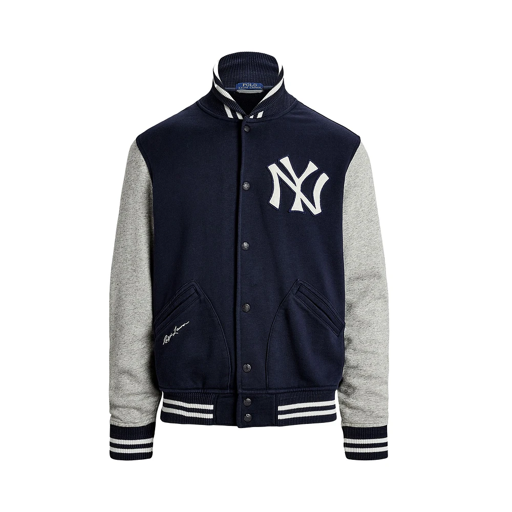Men's Polo Ralph Lauren  Navy New York Yankees Full-Snap Varsity Jacket