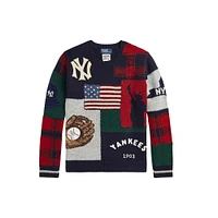 Men's Polo Ralph Lauren  Navy New York Yankees Wool Pullover Sweater