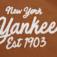 Men's Pro Standard Brown New York Yankees Paint The City Twill Full-Zip Jacket