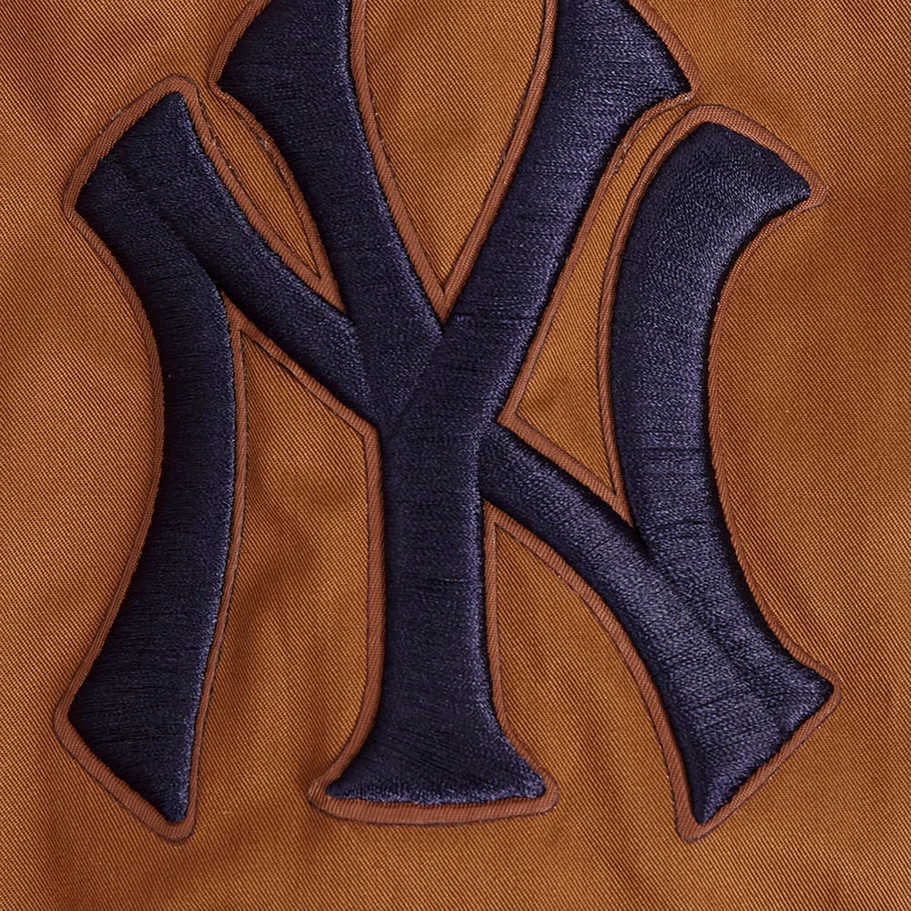 Men's Pro Standard Brown New York Yankees Paint The City Twill Full-Zip Jacket