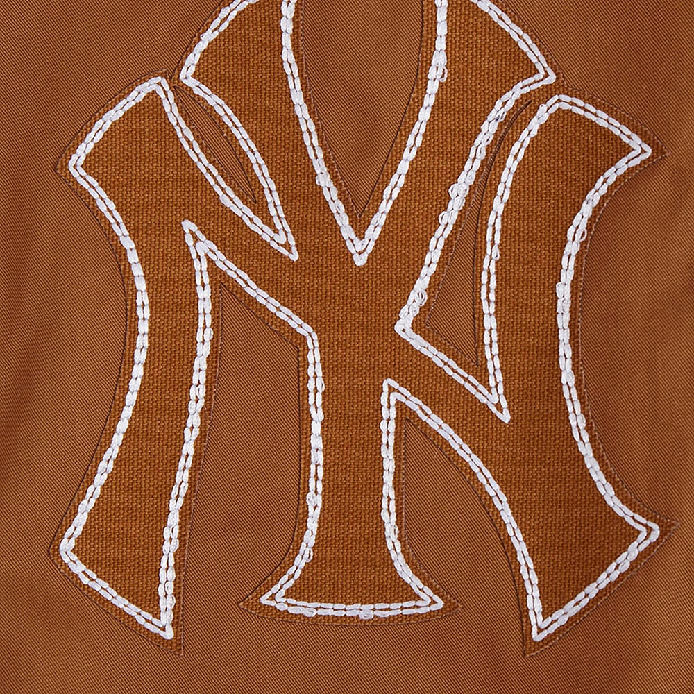 Men's Pro Standard Brown New York Yankees Paint The City Twill Full-Zip Jacket