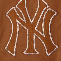 Men's Pro Standard Brown New York Yankees Paint The City Twill Full-Zip Jacket