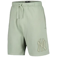 Men's Pro Standard Cream New York Yankees Neutral Fleece Shorts