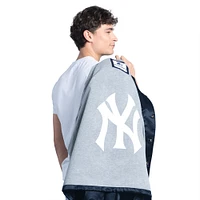 Men's Starter  Navy New York Yankees Cooperstown Collection Point Man Full-Snap Coaches Jacket