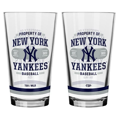 New York Yankees 2-Piece Mixing Glass Set