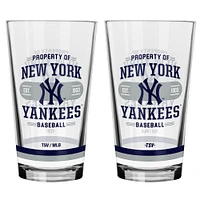 New York Yankees 2-Piece Mixing Glass Set