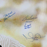 New York Yankees Multi-Signed 30" x 38" Derek Jeter Tribute Canvas with Multiple Inscriptions