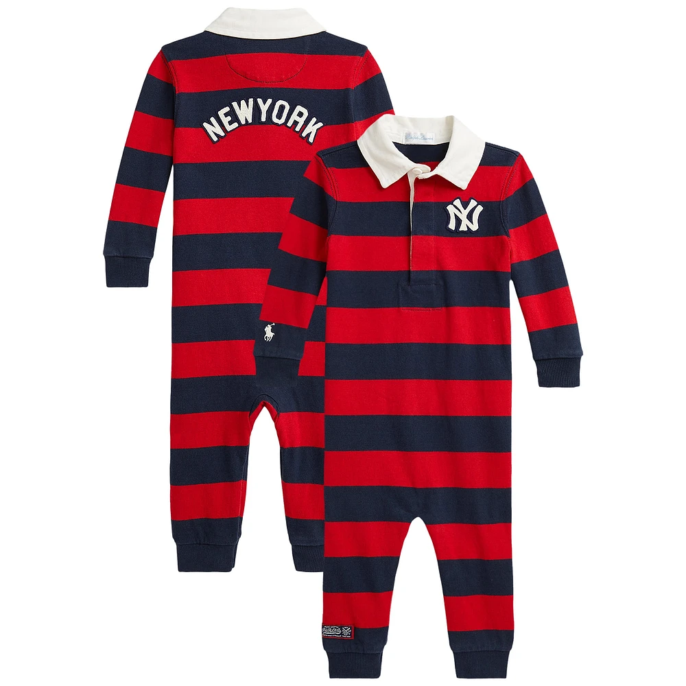 Newborn Polo Ralph Lauren Navy/Red Yankees Coverall