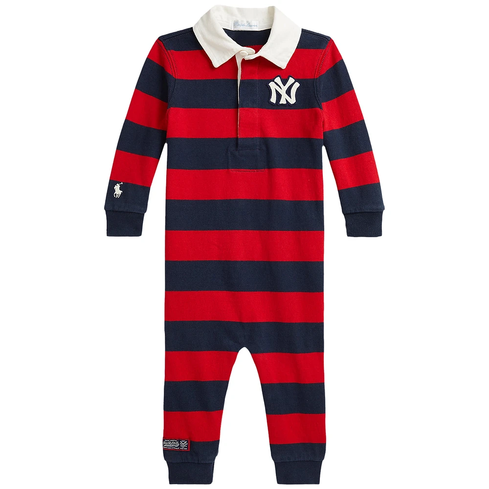 Newborn Polo Ralph Lauren Navy/Red Yankees Coverall
