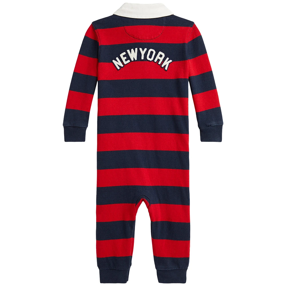 Newborn Polo Ralph Lauren Navy/Red Yankees Coverall