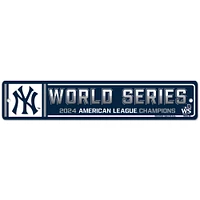 Panneau en styrène intérieur/extérieur WinCraft New York Yankees 2024 American League Champions 11'' x 17''