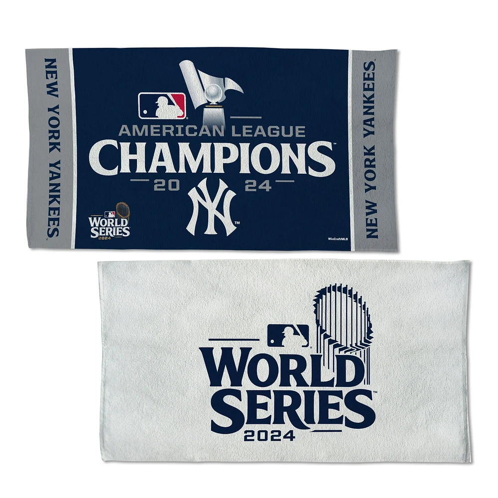WinCraft New York Yankees 2024 American League Champions Locker Room 22'' x 42'' Double-Sided Towel