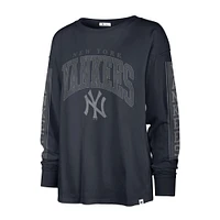 T-shirt à manches longues pour femme '47 Navy New York Yankees Statement
