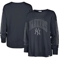 T-shirt à manches longues pour femme '47 Navy New York Yankees Statement