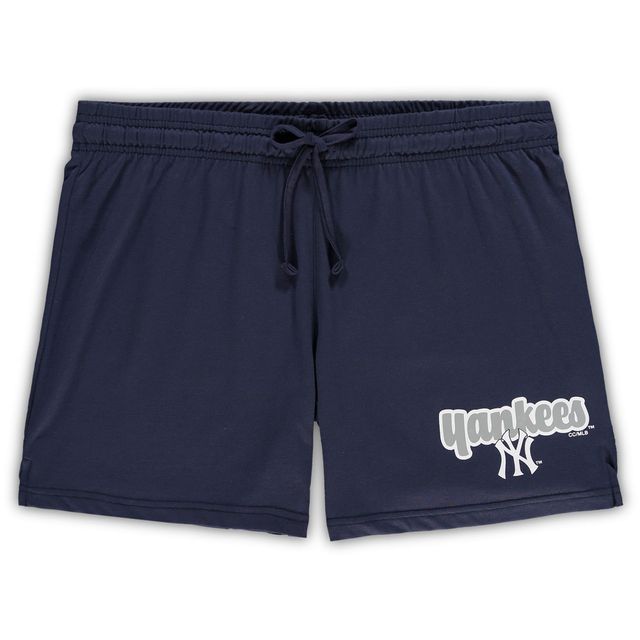 Ensemble de nuit Concepts Sport New York Yankees pour femmes, débardeur et short Cloud, grande taille, bleu marine