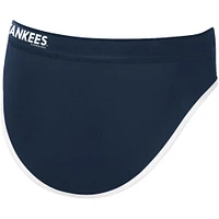 Women's G-III 4Her by Carl Banks Navy New York Yankees Southpaw Bikini Bottom