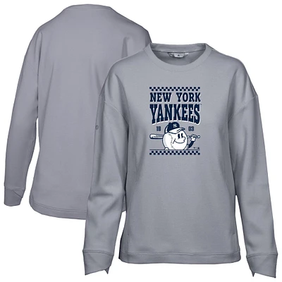 Sweat-shirt inaugural Fiona des Yankees de New York pour femme, gris, Levelwear