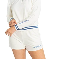 Women's Lusso  White New York Yankees Maeg Tri-Blend Pocket Shorts