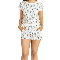 Women's Lusso  White New York Yankees Marge Shorts