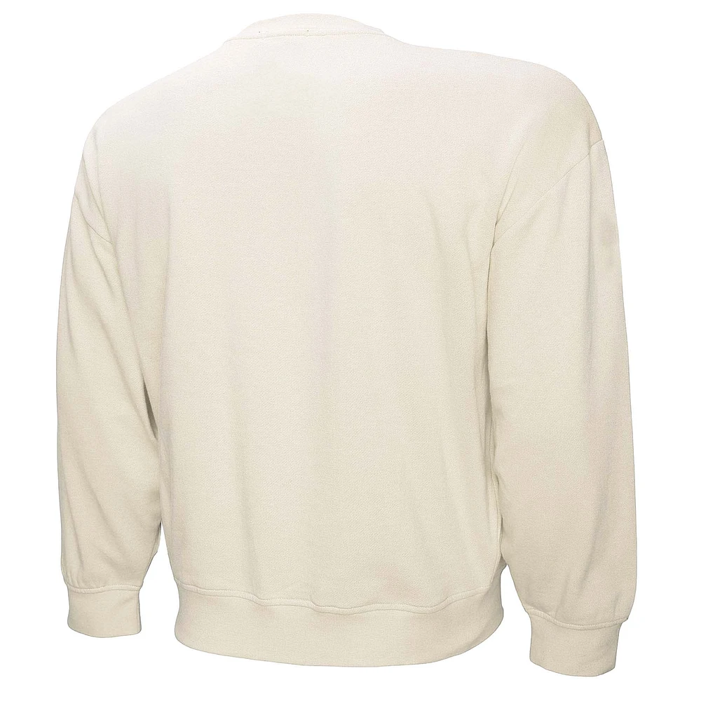 Women's Mitchell & Ness Cream New York Yankees Cooperstown Collection Laurel Pullover Sweatshirt