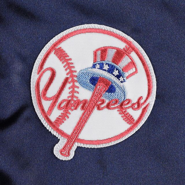 Veste pour femme Mitchell & Ness Navy New York Yankees Team 2.0 Satin Raglan Full-Snap
