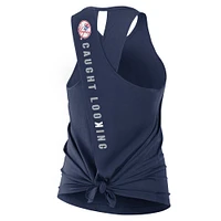 Women's Nike Navy New York Yankees Crisscross Performance Tank Top