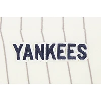 Women's Pro Standard Cream New York Yankees Cooperstown Collection Pinstripe Retro Classic Fleece Shorts