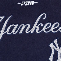 Women's Pro Standard  Navy New York Yankees Game Day Classics Wool Varsity Jacket