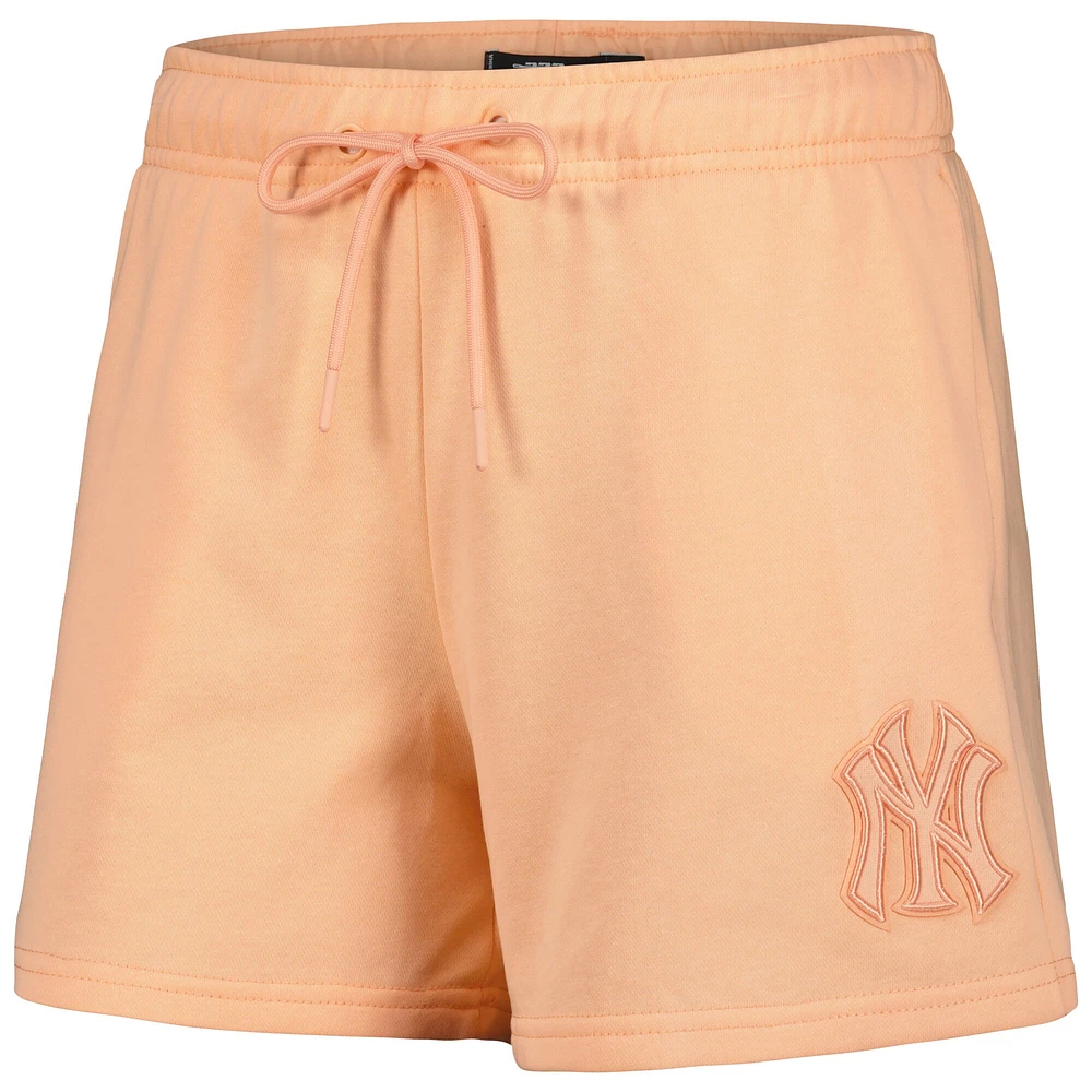 Women's Pro Standard Orange New York Yankees Neutral Fleece Shorts