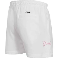 Women's Pro Standard  White New York Yankees Washed Neon Shorts