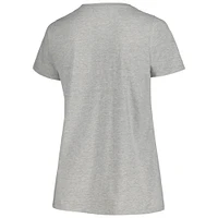 Women's Profile Black/Heather Gray New York Yankees Plus T-Shirt Combo Pack