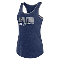Women's Profile Navy New York Yankees Plus Racerback Tank Top