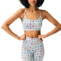 Short arc-en-ciel TLC des New York Yankees Terez gris pour femme
