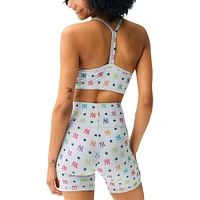 Short arc-en-ciel TLC des New York Yankees Terez gris pour femme
