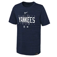 Youth Nike Navy New York Yankees Authentic Collection Velocity Practice Performance - T-Shirt