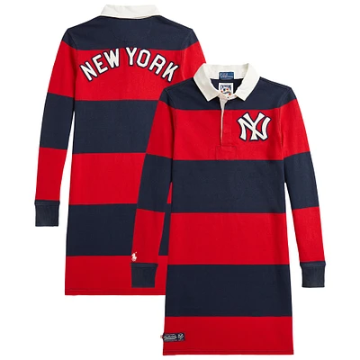 Robe de rugby Polo Ralph Lauren bleu marine/rouge Yankees pour jeunes