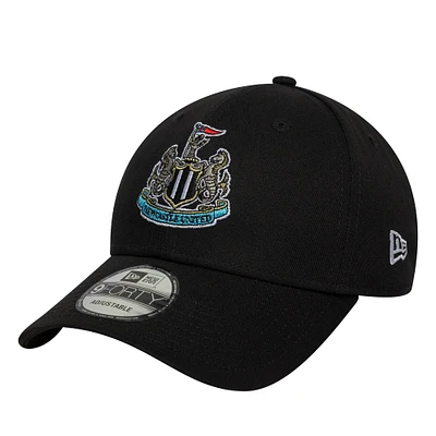 Casquette ajustable noire Newcastle United Core 9FORTY de New Era pour homme