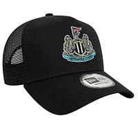 Men's New Era Black Newcastle United Core Trucker Adjustable Hat