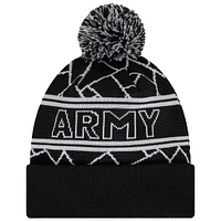 Men's New Era Black Newcastle United Sport Cuffed Knit Hat with Pom