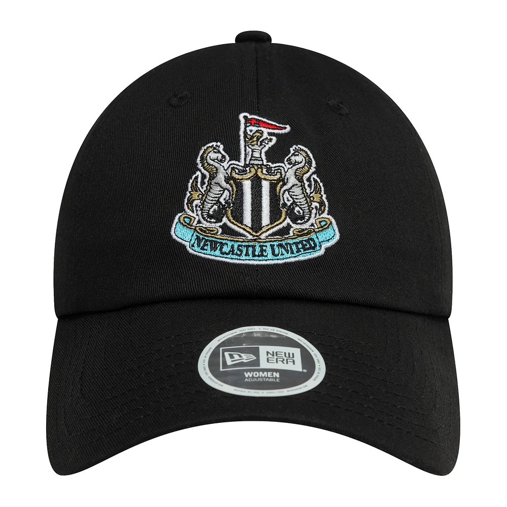 Women's New Era Black Newcastle United Core Open Back Adjustable Hat