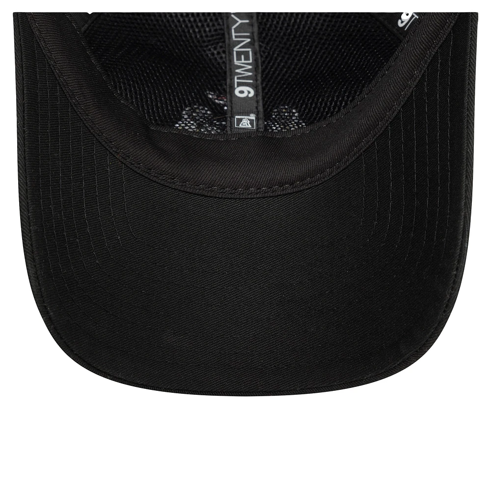 Women's New Era Black Newcastle United Core Open Back Adjustable Hat