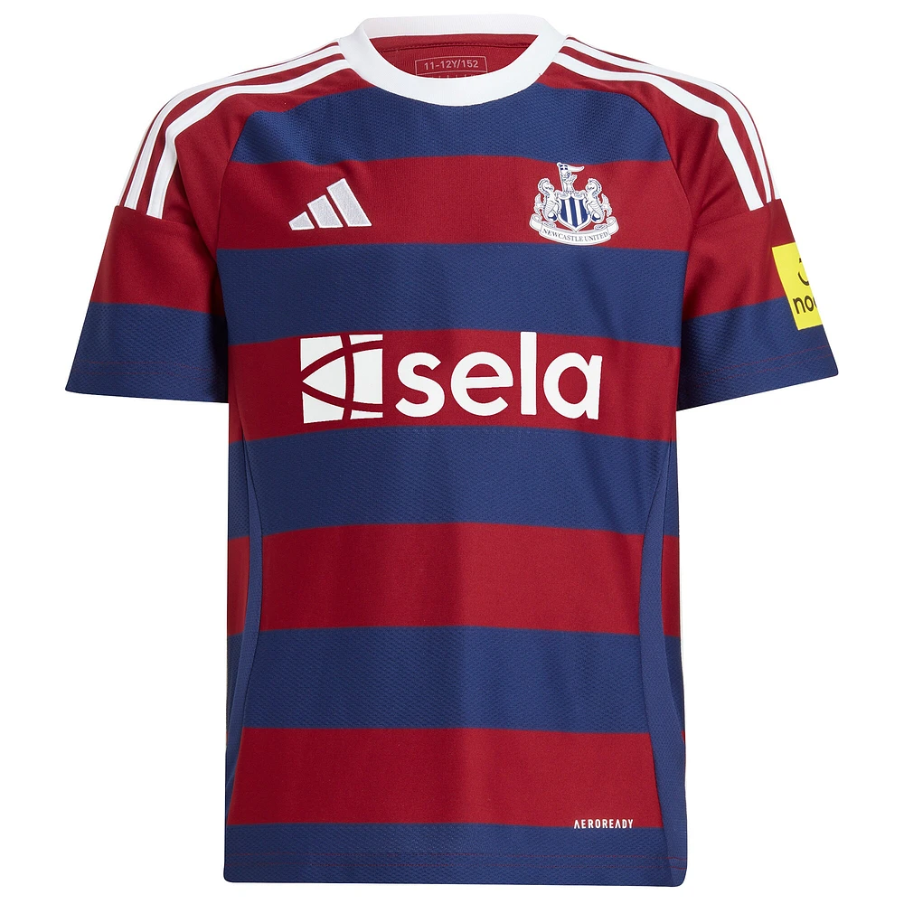 Youth adidas Burgundy Newcastle United 2024/25 Away Replica Jersey