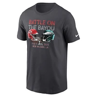 Youth Nike Anthracite Kansas City Chiefs vs. Philadelphia Eagles Super Bowl LIX Matchup Final Battle T-Shirt