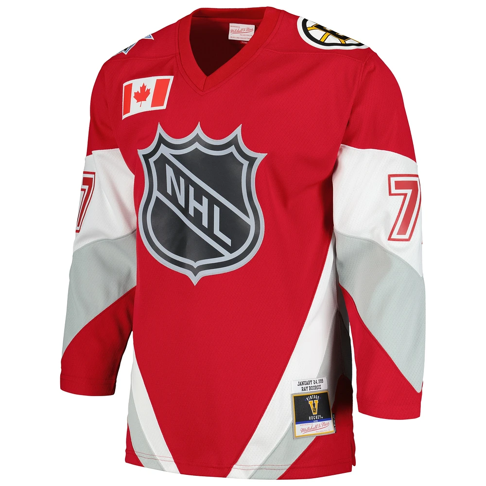 Men's Mitchell & Ness Ray Bourque Red 1999 NHL All-Star Game Blue Line Player Jersey