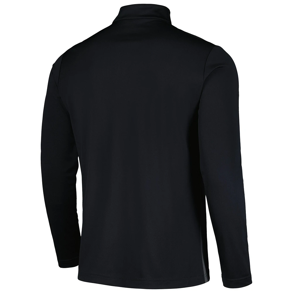 Haut à quart de zip noir Levelwear pour hommes NHL 2023 Hockey Fights Cancer Pursue